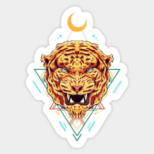 Tiger Geometric Sticker